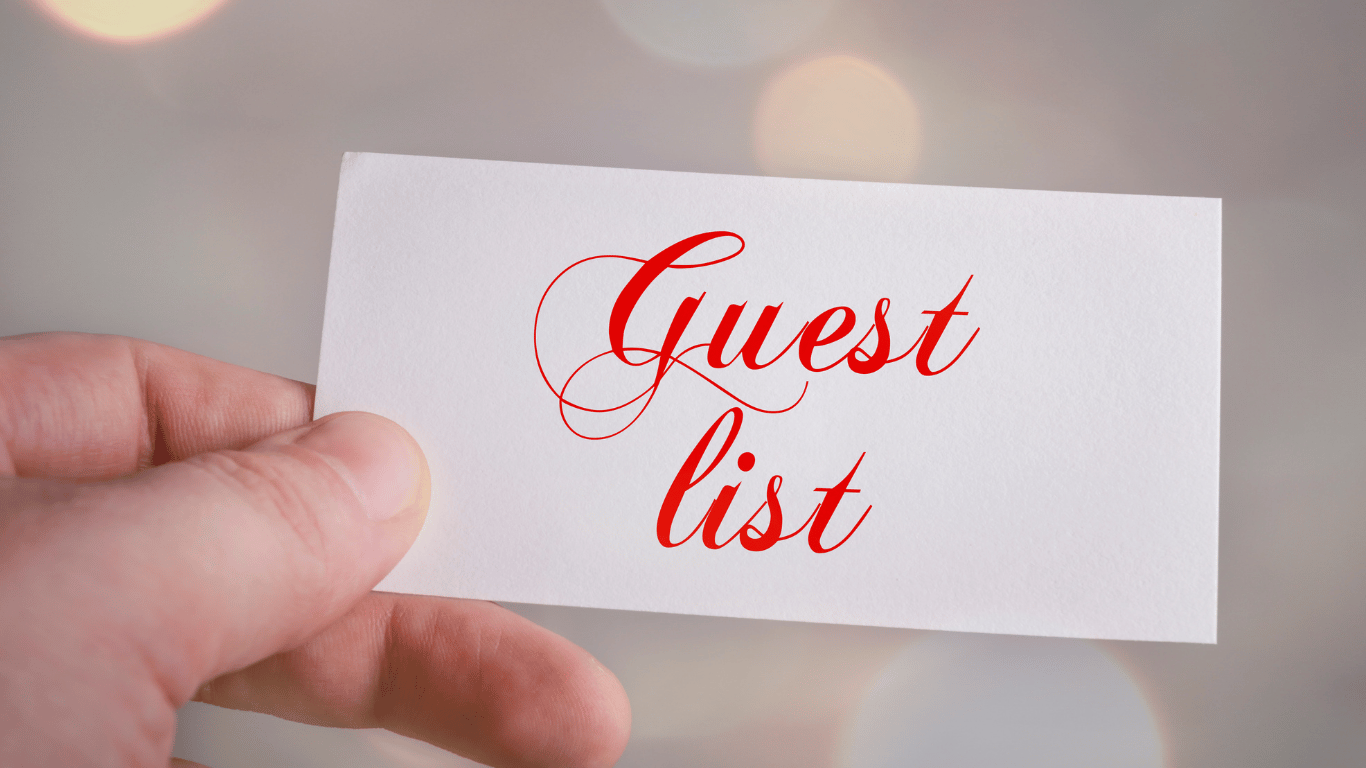 RSVP AND GUEST LIST ORGANISATION